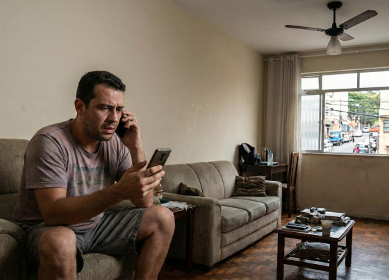 O golpista tenta te convencer com alguma historinha, só pra conseguir ficar com sua entrega