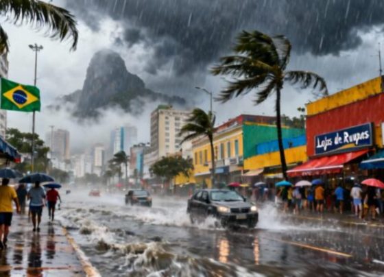 Inmet solta alerta para fortes chuvas até as 23h59 desse sábado, 28