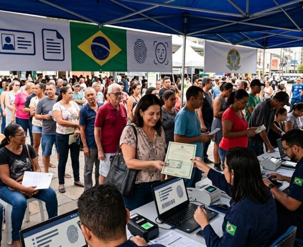 Emissão do novo RG mutirão para emissão gratuita e sem agendamento da Carteira de Identidade Nacional acontece neste sábado, 27