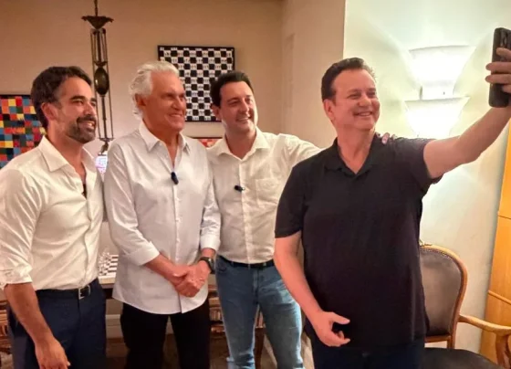 Da esquerda à direita: Eduardo Leite, Ronaldo Caiado, Ratinho Jr. e Gilberto Kassab
