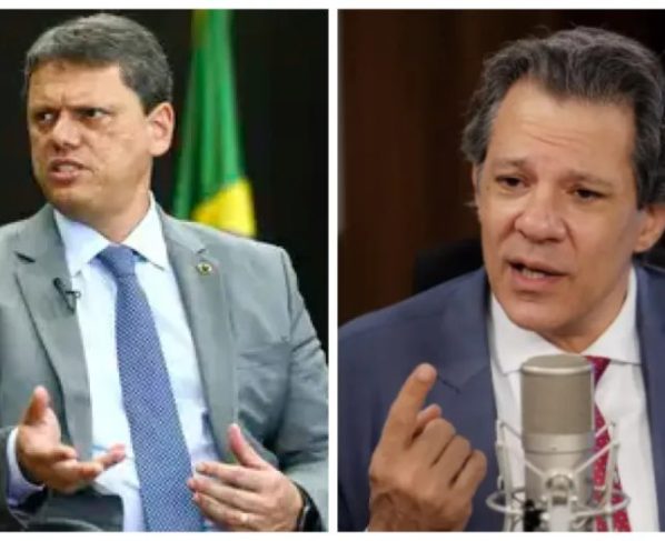 Datafolha para governo de São Paulo: Tarcísio tem 45% e Haddad 27% das intenções de voto