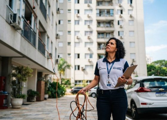Dono de carro elétrico puxa extensão improvisada da janela do apartamento até a garagem para carregar o veículo, síndico corta a energia do morador e exige instalação de wallbox padronizado