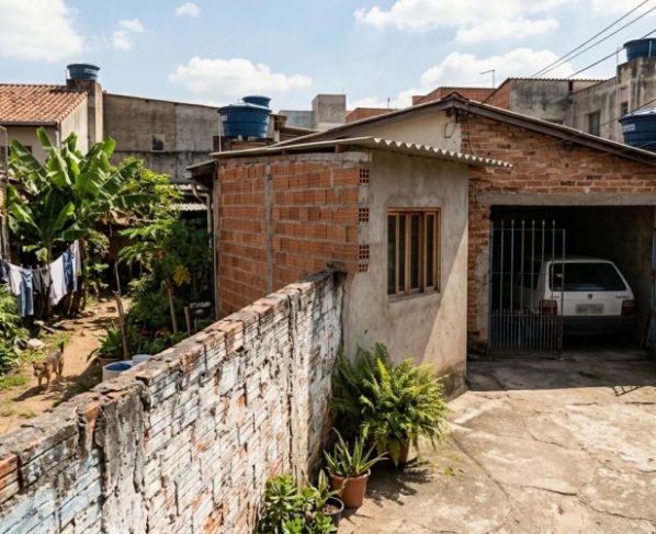 Família compra casa com quintal grande, constrói garagem e edícula e ao contratar topógrafo descobre que parte das obras avançou sobre o terreno vizinho