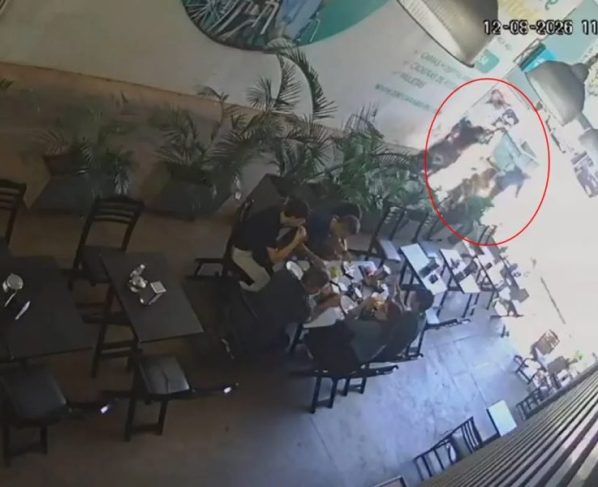 Homem que chutou criança tentou dar cabeçada em policial