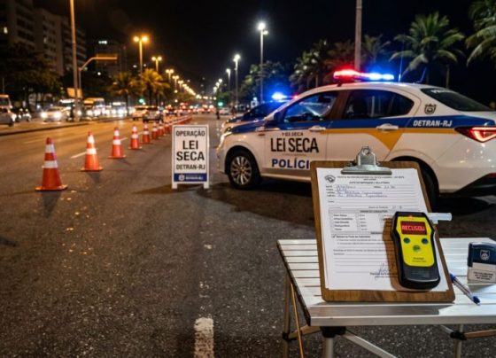 Motorista é parado em blitz, agente solicita teste do bafômetro, condutor se recusa e apresenta sinais registrados pela fiscalização, ele acredita que, sem soprar não pode haver outra prova, e agentes explicam o que pode ser considerado