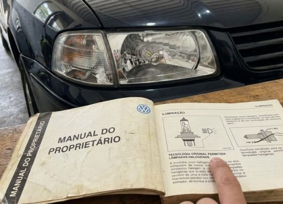 Motorista troca as lâmpadas originais por LED conforme indicação da oficina, mas descobre na fiscalização que a tecnologia não estava prevista para aquele veículo