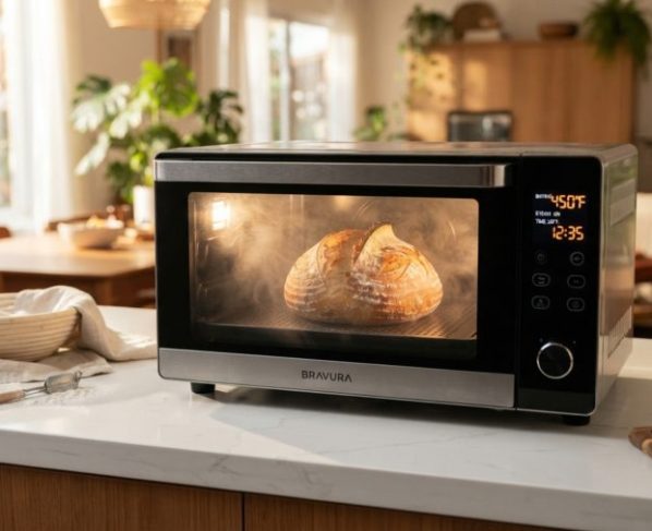 Nem Air Fryer, nem micro-ondas: o novo forno de bancada inteligente que descongela, frita e assa usando apenas vapor de alta pressão