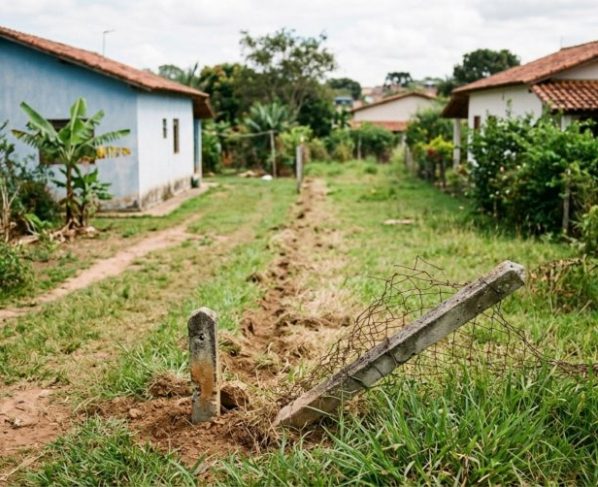 Proprietário passa fim de semana fora, ao voltar, descobre que vizinho retirou cerca e marco que separavam os terrenos sem avisar e exige nova demarcação e que o vizinho pague sozinho pela nova cerca