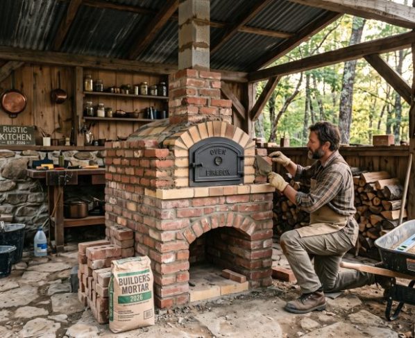 Quanto custa construir um fogão a lenha com forno em uma área rústica de 10 m² em 2026?