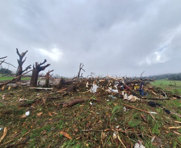 Tornado no PR apresentou ventos de até 332 km/h, segundo Simepar
