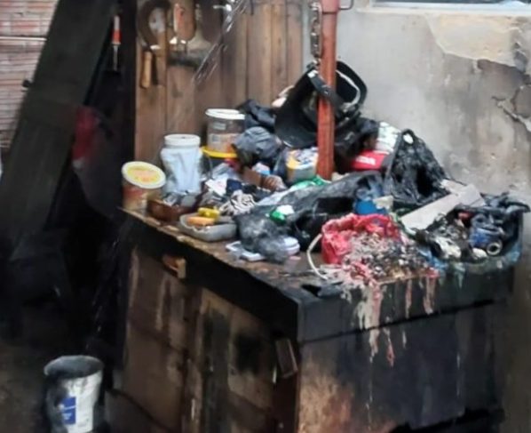Válvula de botijão rompe durante preparo de comida e provoca incêndio em casa no Sul de SC