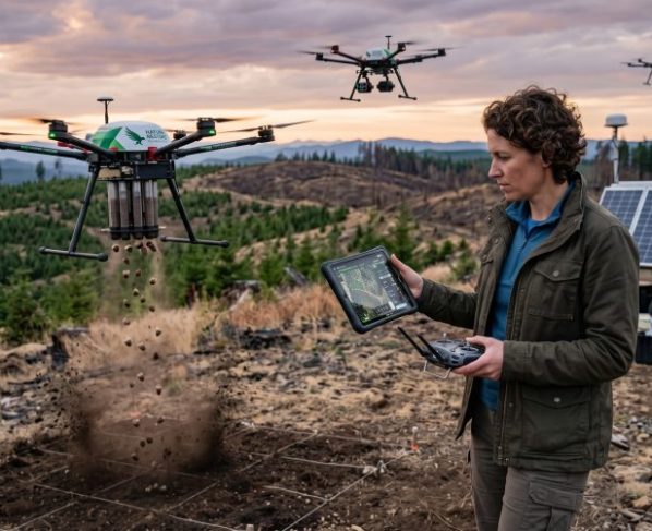 A tecnológica profissão de R$ 18 mil por mês dedicada a replantar recifes de corais e florestas devastadas usando enxames de drones autônomos de dispersão