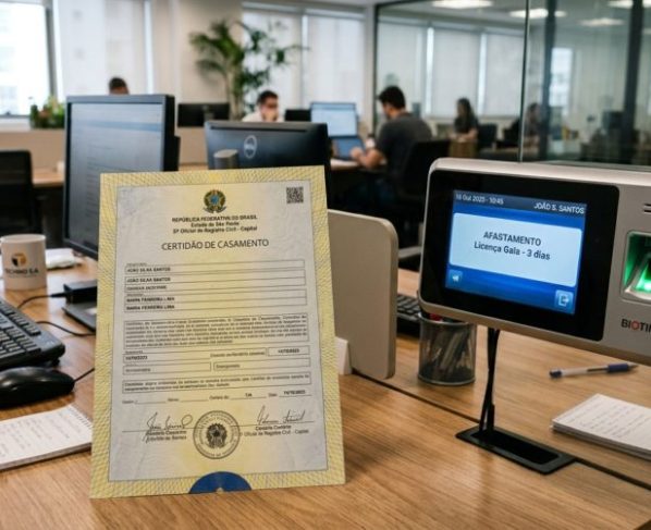 Funcionário avisa que vai se casar e chefe manda usar três dias do banco de horas, trabalhador consulta o RH e descobre que a CLT prevê ausência remunerada específica para casamento