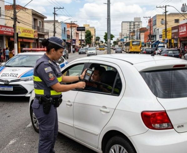Motorista é parado em blitz, agente verifica a película instalada nos vidros e condutor acredita que qualquer insulfilm escuro gera multa, fiscalização explica quais vidros possuem limites diferentes de transparência