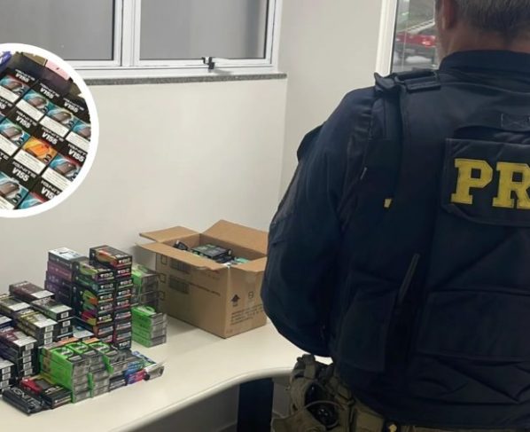 PRF apreende mais de 260 cigarros eletrônicos em Xanxerê