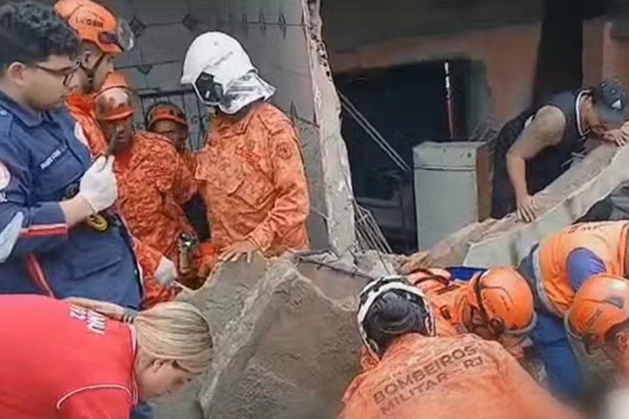 Adolescente morre após desabamento de imóvel no Rio de Janeiro