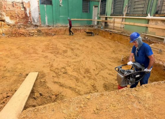 Com recursos do Governo do Estado, avança a obra da unidade de radioterapia do Hospital Regional do Alto Vale de Rio do Sul