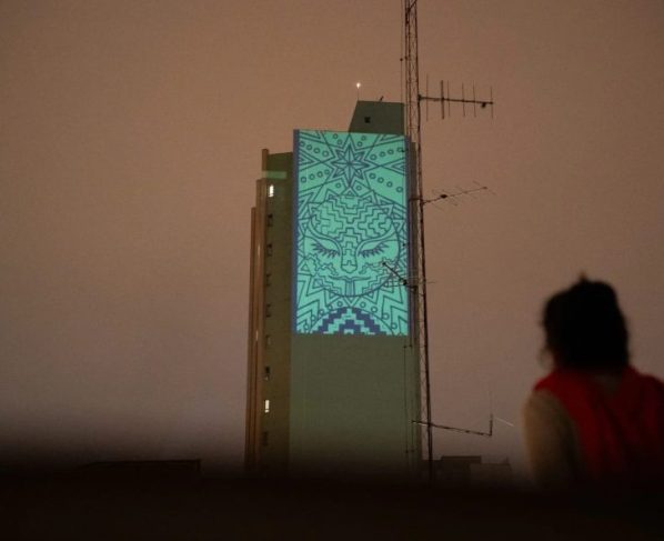 Curitiba recebe sua primeira empena com arte indígena
