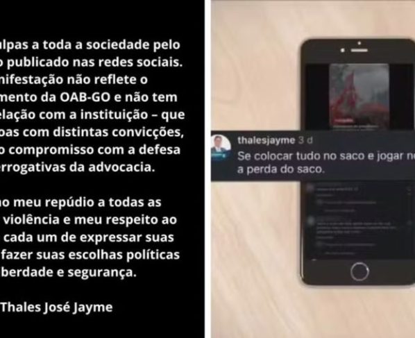 Dirigente da OAB-GO pede desculpas após ofensas a petistas viralizarem