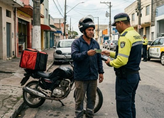 Entregador habilitado apenas para dirigir carros aceita substituir um colega na motocicleta da empresa, é abordado pela fiscalização e descobre o risco de conduzir veículo de outra categoria
