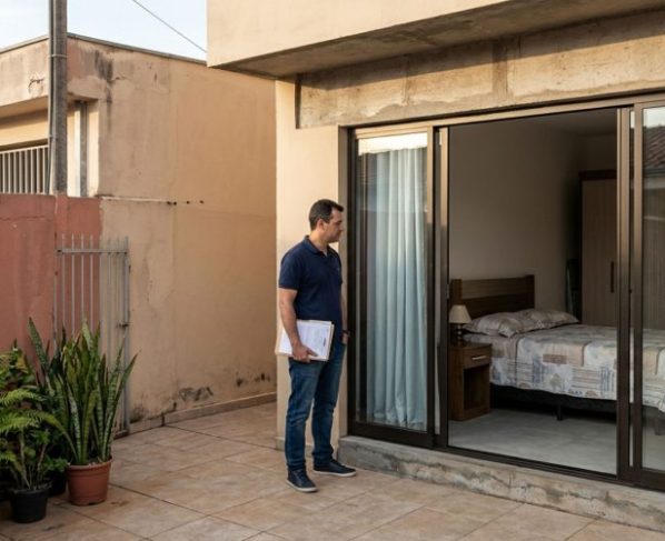 Morador compra uma casa antiga e transforma a garagem em quarto para ampliar o imóvel, mas descobre ao solicitar financiamento que a alteração não foi atualizada no cadastro municipal