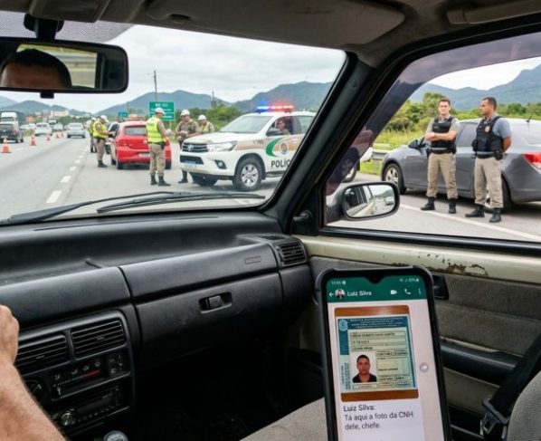 Mulher é parada em blitz, mostra uma foto da CNH enviada pelo marido no WhatsApp e descobre por que a imagem da carteira não equivale à versão digital oficial
