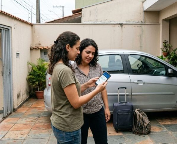 Mulher pega o carro da irmã para viajar, percebe que o CRLV digital está apenas no celular da proprietária e descobre como compartilhar o documento sem precisar transferir o veículo