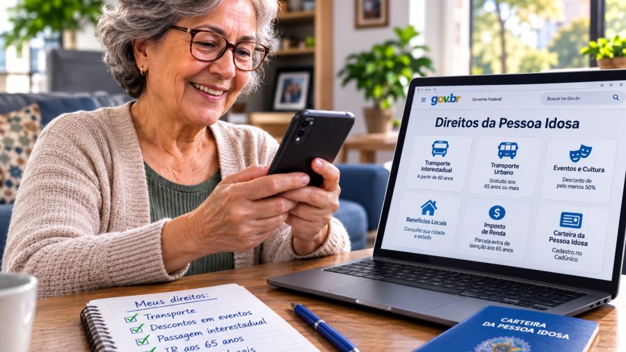 Quem completar de 60 a 65 anos em 2026 terá direito a novas isenções; veja como fazer para solicitar cada uma delas